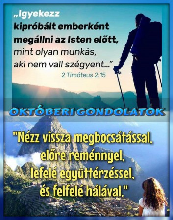 2018 - október hónap gondolatai